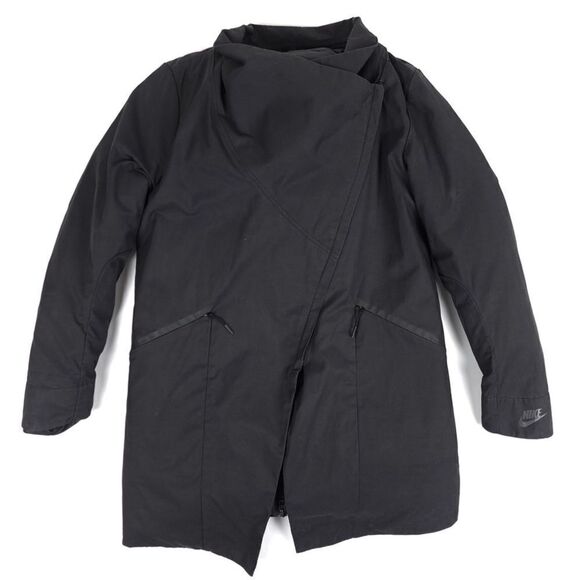 NIKE AeroLoft 3 in 1 Down Fill Parka Puffer Jacket Trench Coat Black Gorpcore - Picture 5 of 16